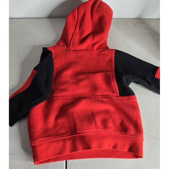 NIKE Hoodie, Size 24Months, Black/Red Spellout, Cotton Blend - Picture 3 of 5